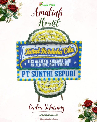 Papan Bunga Duka di Terong